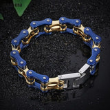 Men's Biker Motorcycle Chain Link Bracelets Stainless Steel