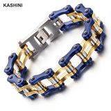 Men's Biker Motorcycle Chain Link Bracelets Stainless Steel