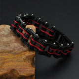 Men's Stainless Steel Chain Link Bracelet Biker Punk Jewelry Gift