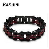 Men's Stainless Steel Chain Link Bracelet Biker Punk Jewelry Gift