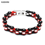 Men's Stainless Steel Chain Link Bracelet Biker Punk Jewelry Gift