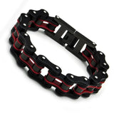 Men's Stainless Steel Chain Link Bracelet Biker Punk Jewelry Gift