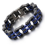 Men's Biker Motorcycle Chain Bracelet Stainless Steel Jewelry Gift