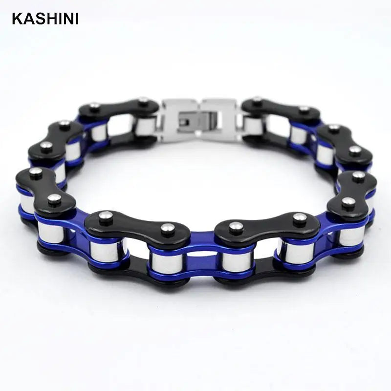 Men's Biker Motorcycle Chain Bracelet Stainless Steel Jewelry Gift