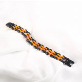Men's Chain Bracelets Biker Motorcycle Link Bangles Stainless Steel Jewelry