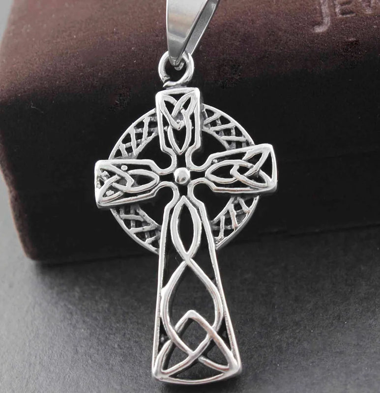 Men's Stainless Steel Cross Knot Pendant