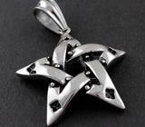 Men's Stainless Steel Pentagram Wicca Pendant