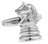 Men's Chess Cuff Links Copper Silver