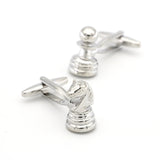 Men's Chess Cuff Links Copper Silver
