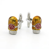Men's Copper Cigar Cuff Links in Yellow