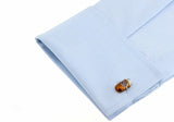 Men's Copper Cigar Cuff Links in Yellow