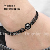 Men's Circle Projection Bracelet Steel Jewelry for Christmas