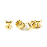 Men's Enamel Formal Wear Cuff link And Studs Wedding Set