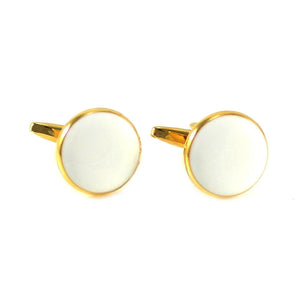 Men's Enamel Formal Wear Cuff link And Studs Wedding Set
