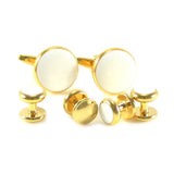Men's Enamel Formal Wear Cuff link And Studs Wedding Set