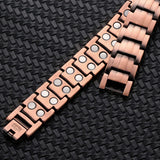 Men's Copper Magnetic ID Bracelet for Arthritis Pain Relief
