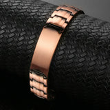 Men's Copper Magnetic ID Bracelet for Arthritis Pain Relief