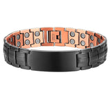 Men's Copper Magnetic ID Bracelet for Arthritis Pain Relief