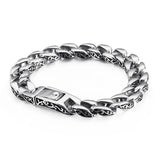 Men's Retro Stainless Steel Lace Bracelet High Metal Chain Punk Jewellery