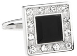 Men's Square Cuff Links Copper Material