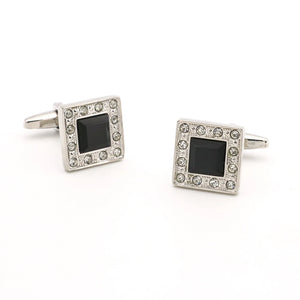 Men's Square Cuff Links Copper Material