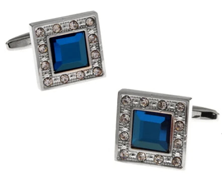 Men's Square Cuff Links Copper Material