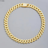 Men's Iced Out Cuban Link Necklace Chain Hip Hop Jewelry