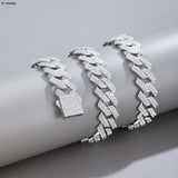 Men's Iced Out Cuban Link Necklace Chain Hip Hop Jewelry