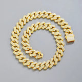 Men's Iced Out Cuban Link Necklace Chain Hip Hop Jewelry