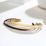 Men's Thin Cuff Bangle Bracelet for Men