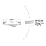 Men's Thin Cuff Bangle Bracelet for Men