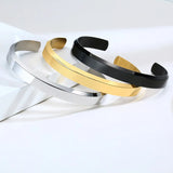 Men's Thin Cuff Bangle Bracelet for Men