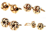 Men's Knot Rose Cufflinks for Shirt M3062 14mm