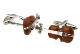 Men's Music Note Guitar Violin Piano Tennis Racket Cufflinks S1144