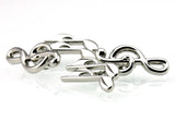 Men's Music Note Guitar Violin Piano Tennis Racket Cufflinks S1144