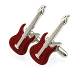 Men's Music Note Guitar Violin Piano Tennis Racket Cufflinks S1144