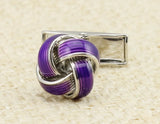 Purple Knot Mens Cufflinks M4326
