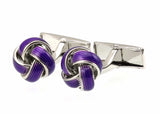 Purple Knot Mens Cufflinks M4326