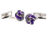 Purple Knot Mens Cufflinks M4326