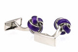 Purple Knot Mens Cufflinks M4326