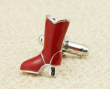 Red High-heeled Boots Cufflinks for Shirt