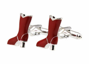 Red High-heeled Boots Cufflinks for Shirt