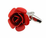 Men's Red Rose Cuff Links M4251