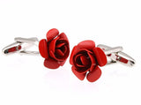Men's Red Rose Cuff Links M4251