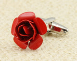 Men's Red Rose Cuff Links M4251