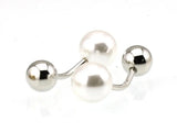 Men's Round Ball Cufflinks for Shirt M4381