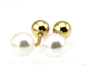 Men's Round Ball Cufflinks for Shirt M4381
