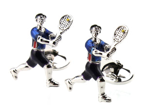 Men's Golf Ball Badminton Tennis Cricket Billiards Cufflinks