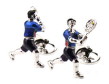 Men's Golf Ball Badminton Tennis Cricket Billiards Cufflinks
