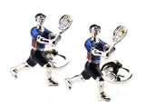 Men's Golf Ball Badminton Tennis Cricket Billiards Cufflinks